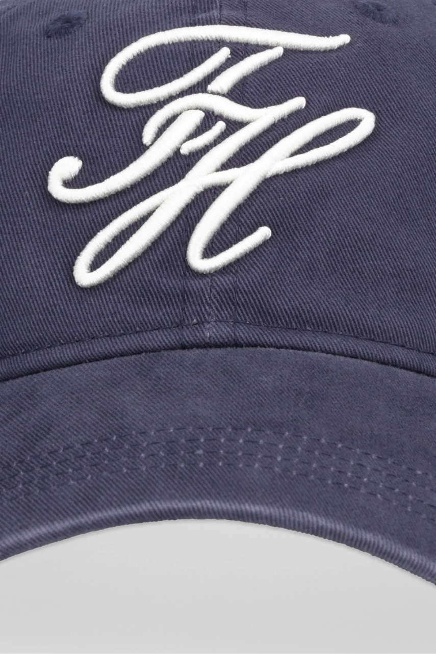 Хлопковая кепка Tommy Hilfiger цвет синий AW0AW17987