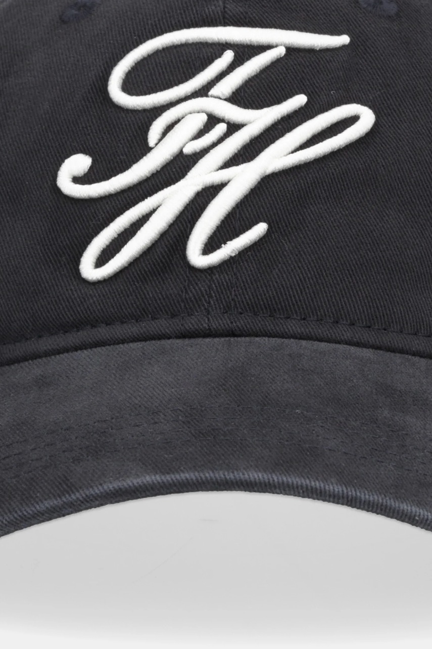 Хлопковая кепка Tommy Hilfiger цвет чёрный AW0AW17987