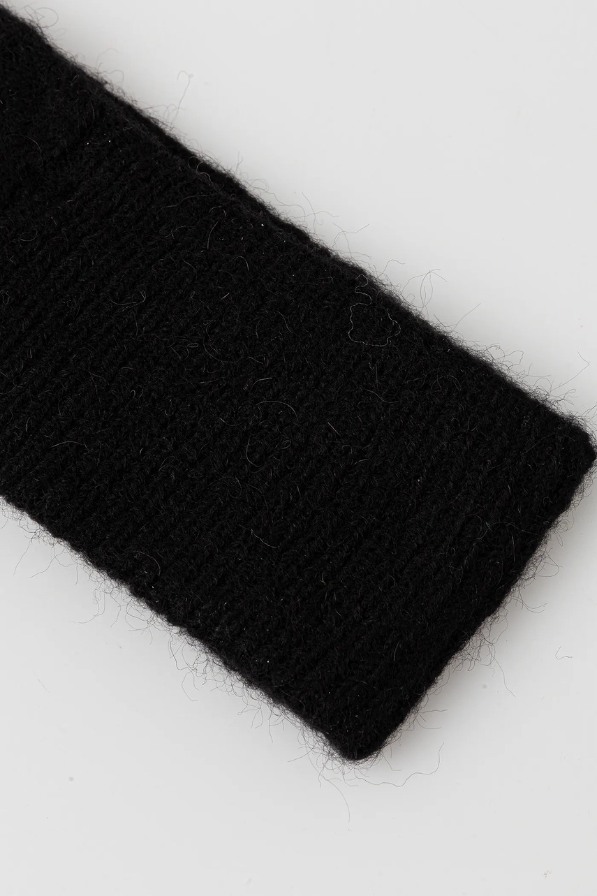 Шерстяная повязка на голову Tommy Hilfiger цвет чёрный AW0AW17989