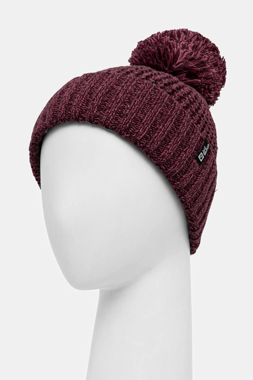 Шапка Jack Wolfskin MEDLEY цвет бордовый  A65237