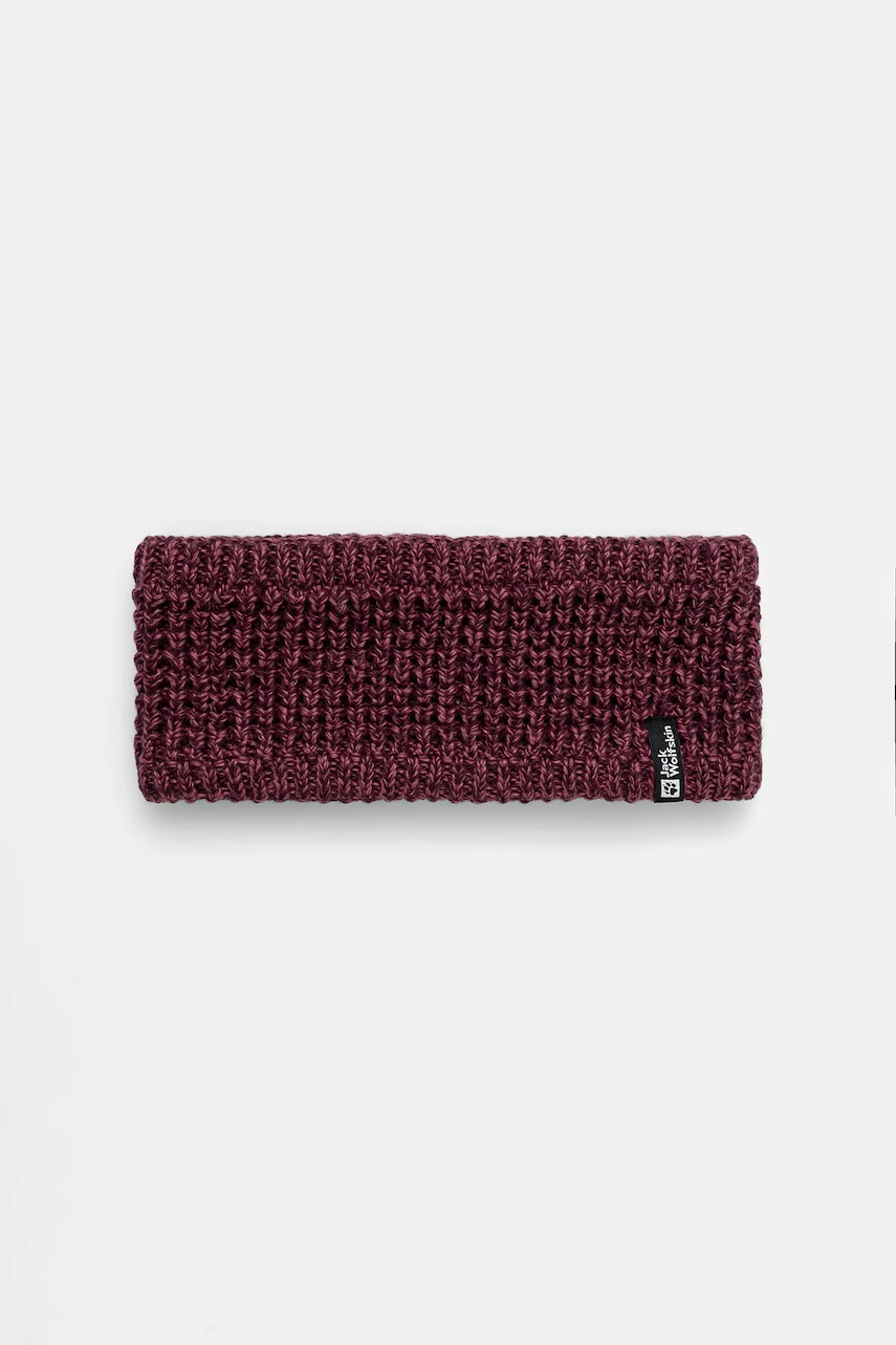 Jack Wolfskin bentiță pentru cap MEDLEY culoarea bordo, A65242