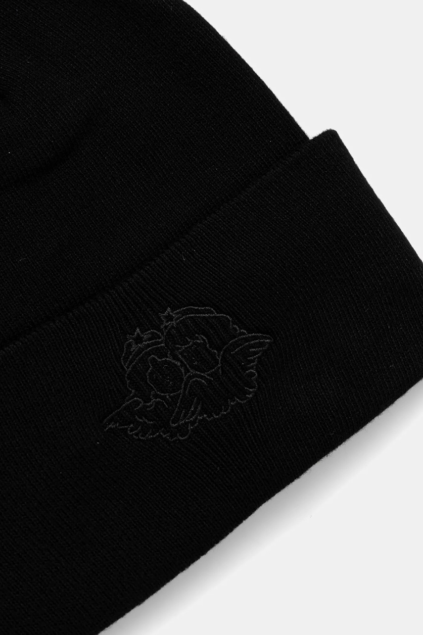 Хлопковая шапка Fiorucci Angel Embroidered цвет чёрный  U01FPAHA215KN01BK01