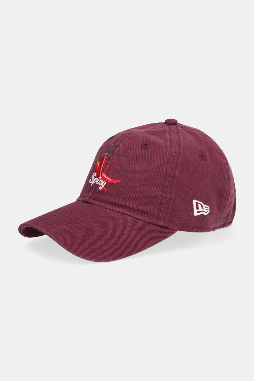 New Era șapcă de baseball din bumbac culoarea roșu, 60691301