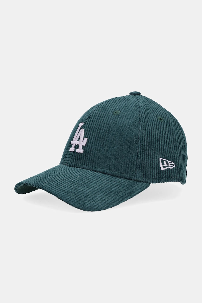 New Era șapcă de baseball din bumbac culoarea verde, 60691358