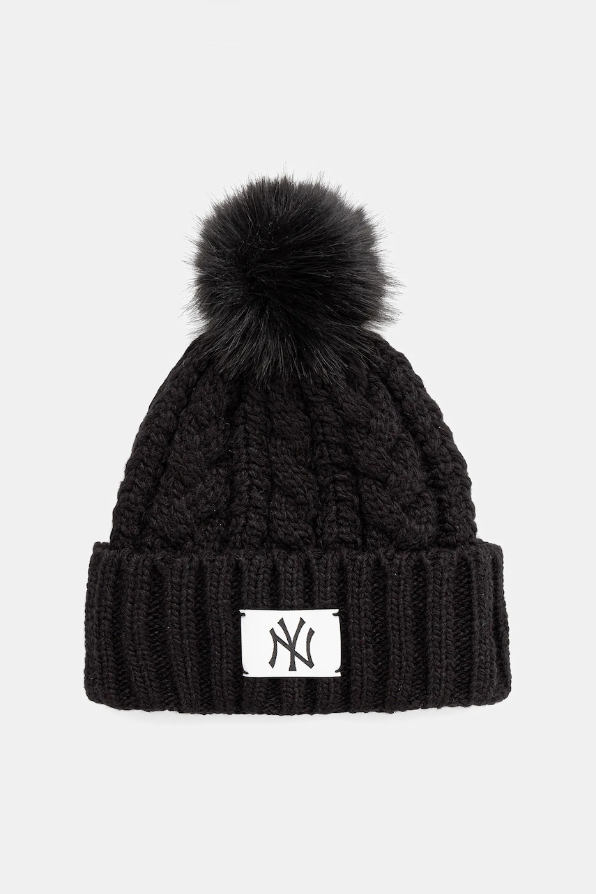 New Era căciulă culoarea negru, 60691296 New Era căciulă culoarea negru, 60691296