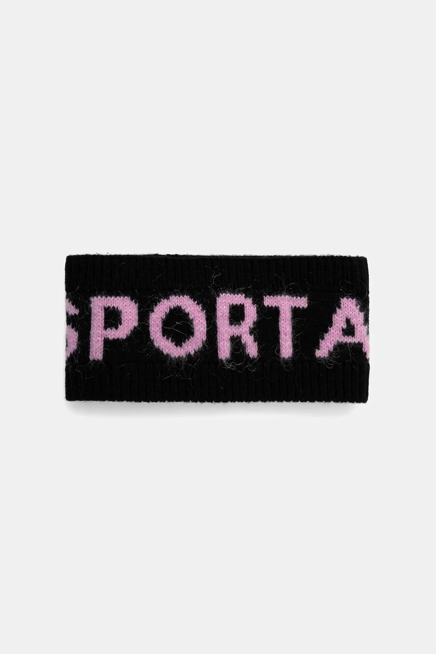 Sportalm bentita din lână El Paso culoarea negru, 950125