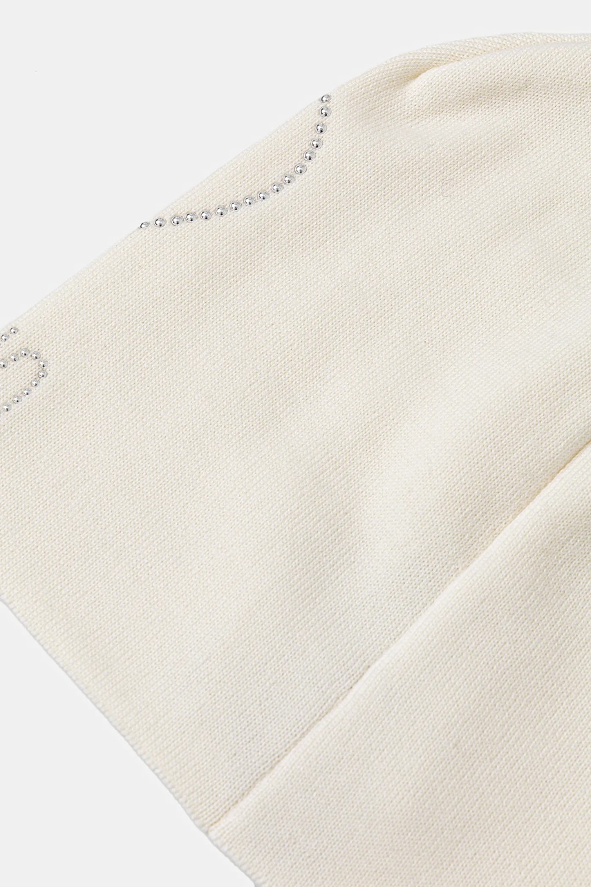 Шерстяная шапка Moschino цвет бежевый  M3332 65451