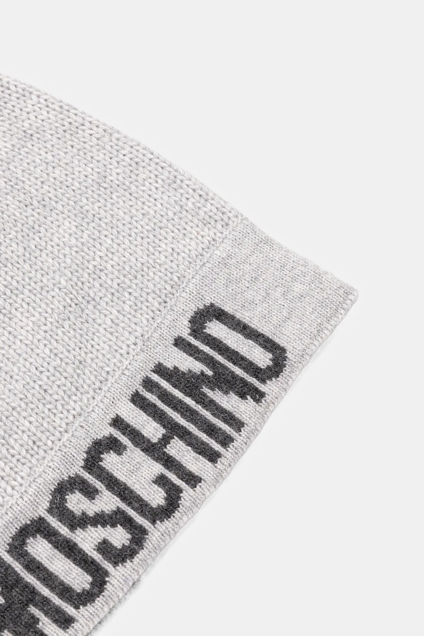 Шапка с шерстью Moschino цвет серый  M3344 65463