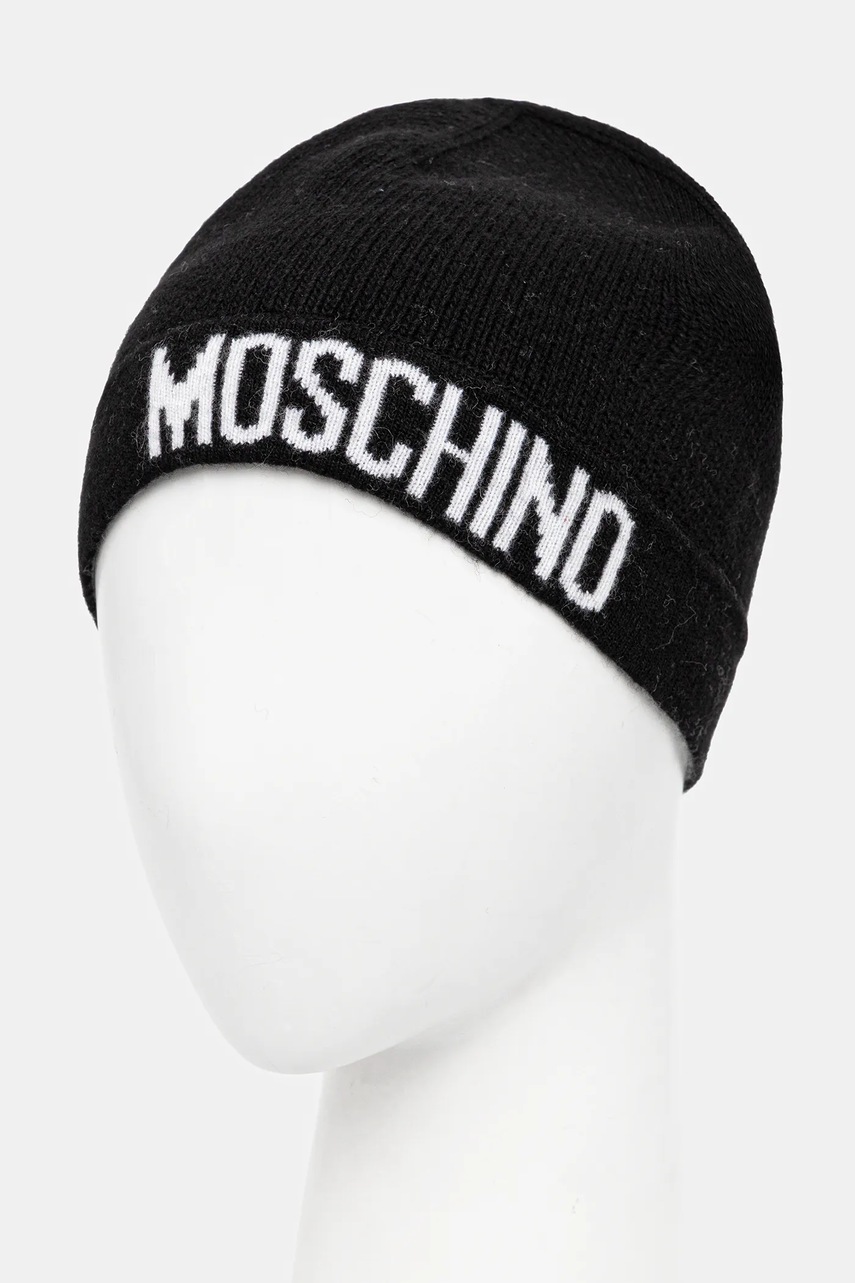 Шапка с шерстью Moschino цвет чёрный M3344 65463 Шапка с шерстью Moschino цвет чёрный M3344 65463