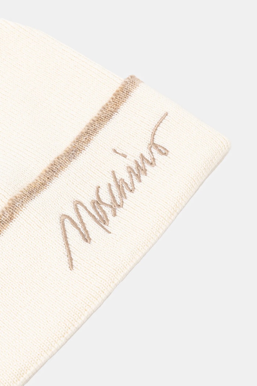 Шапка с шерстью Moschino цвет бежевый M3352 65461 Шапка с шерстью Moschino цвет бежевый M3352 65461