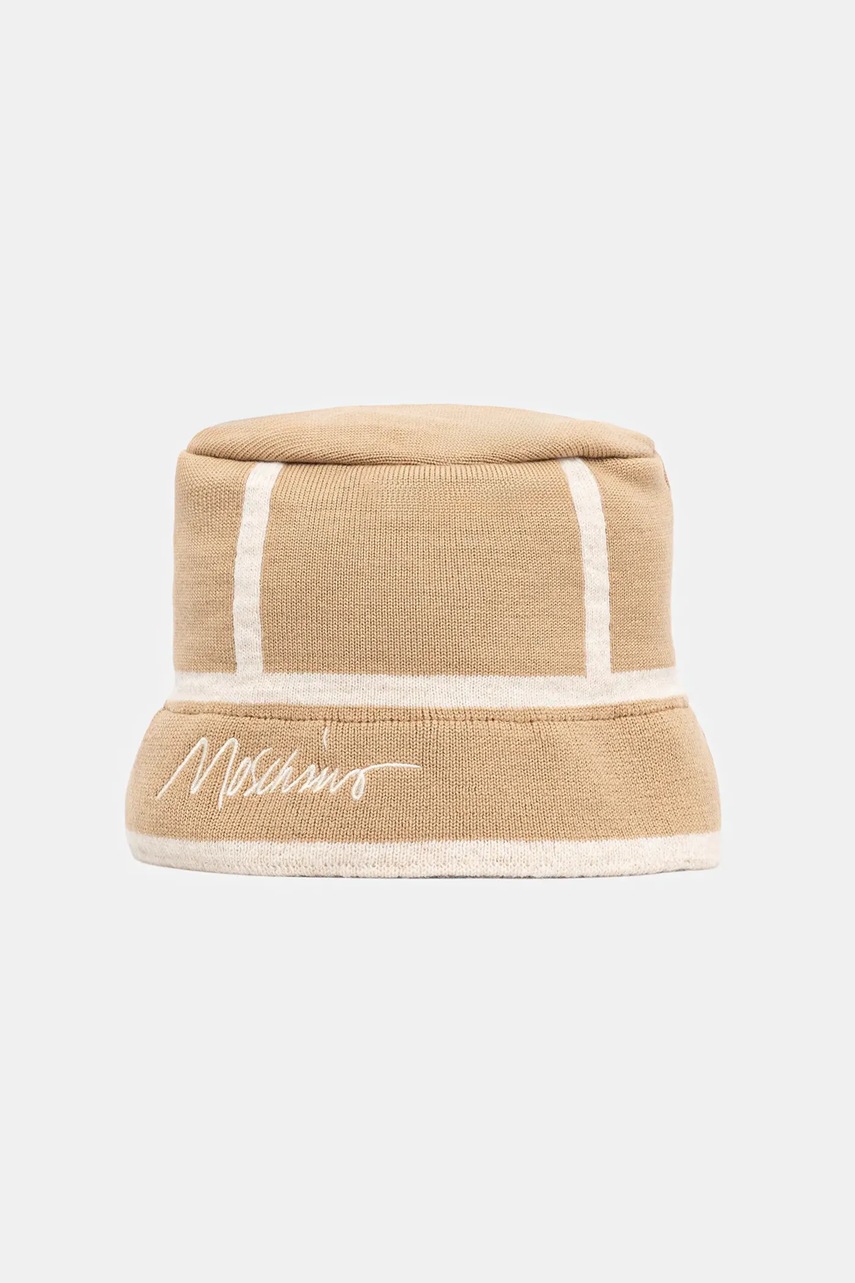 

Шапка с вълна Moschino, Бежов