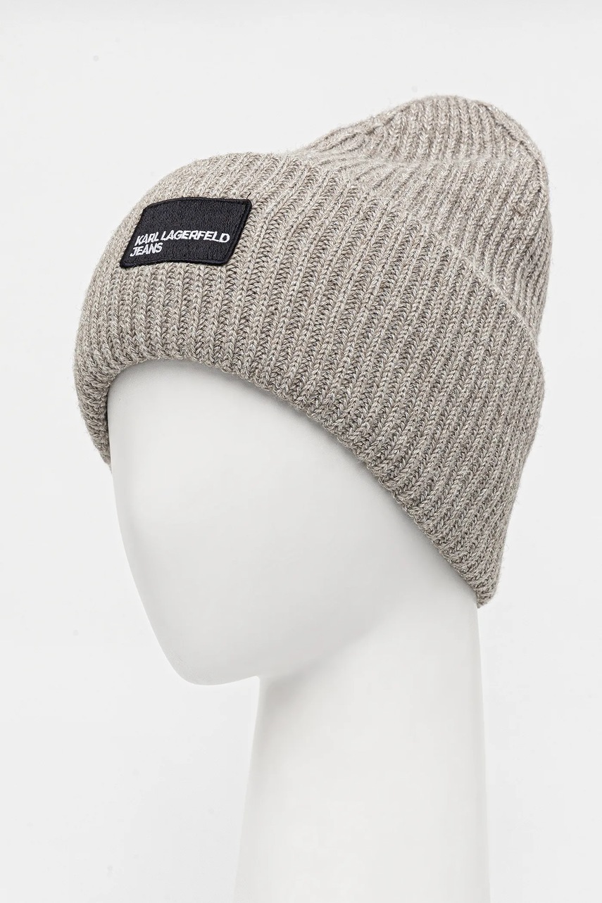 Шапка Karl Lagerfeld Jeans цвет серый  A4W33124