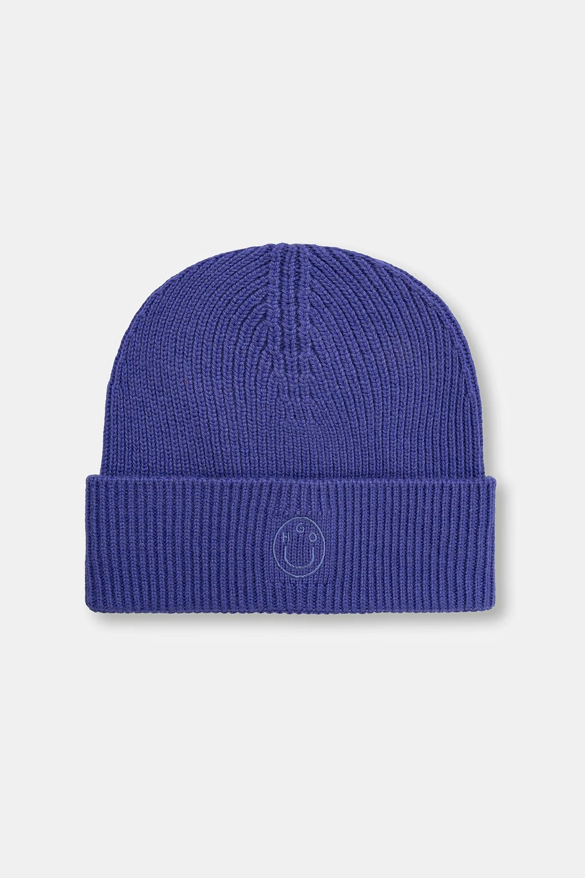 Levně Čepice s příměsí vlny Hugo Blue Xafon_B fialová barva, 50551505