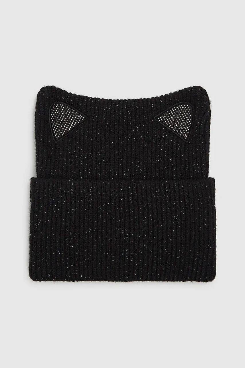 Karl Lagerfeld căciulă culoarea negru, A4W33040