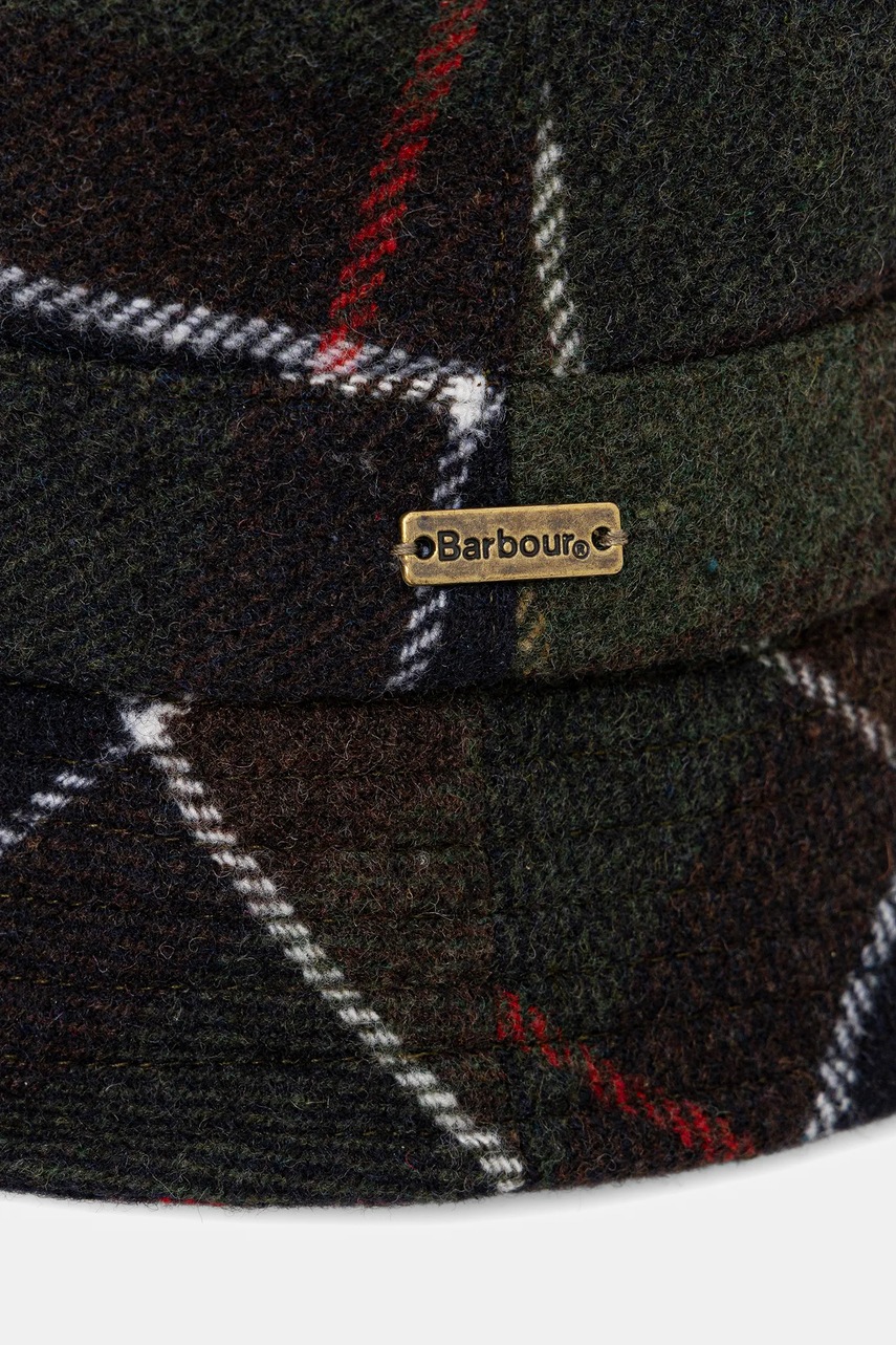 Шляпа с шерстью Barbour цвет зелёный LHA0478