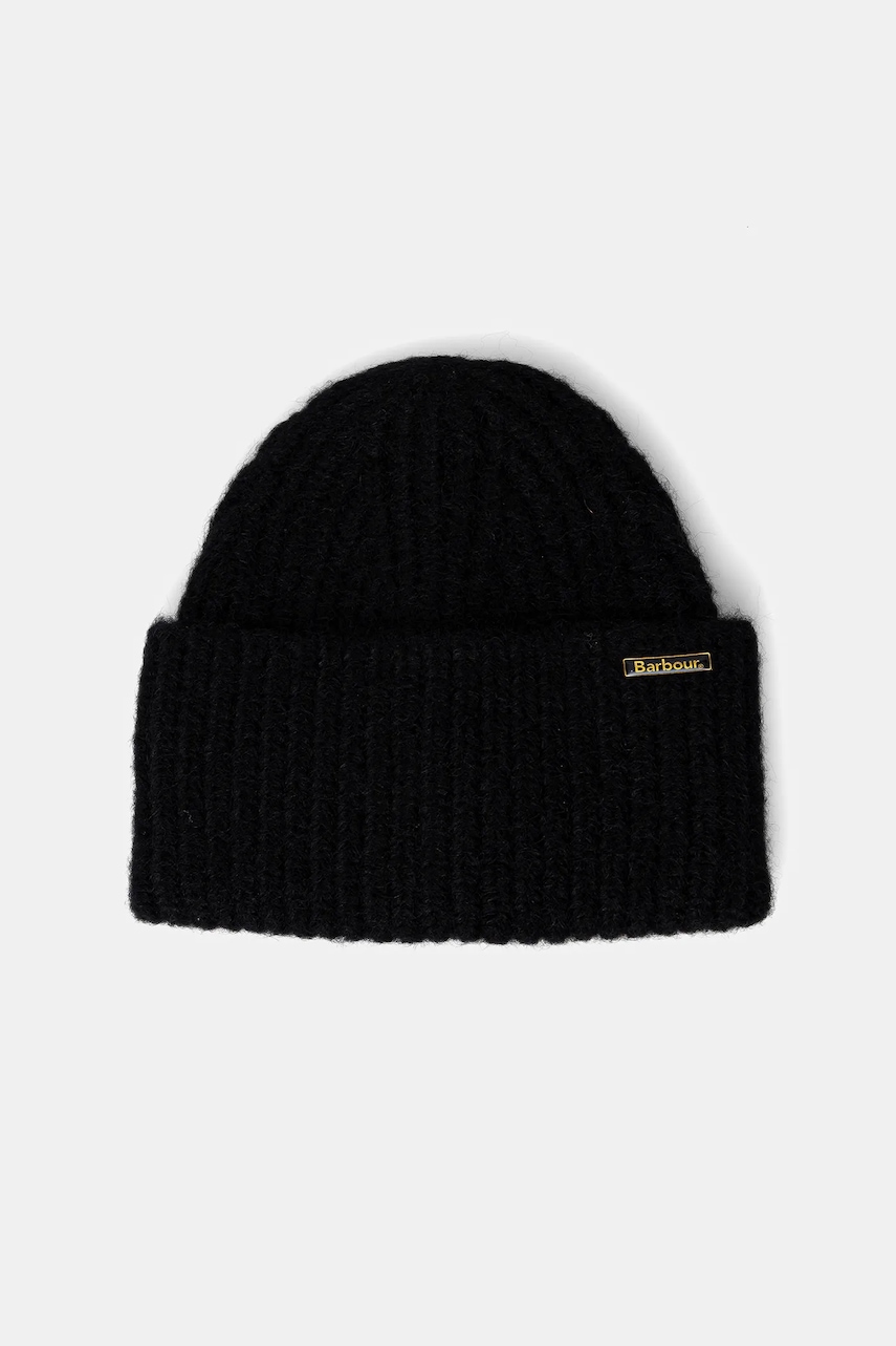 Barbour căciulă Meryl Beanie culoarea negru, LHA0609