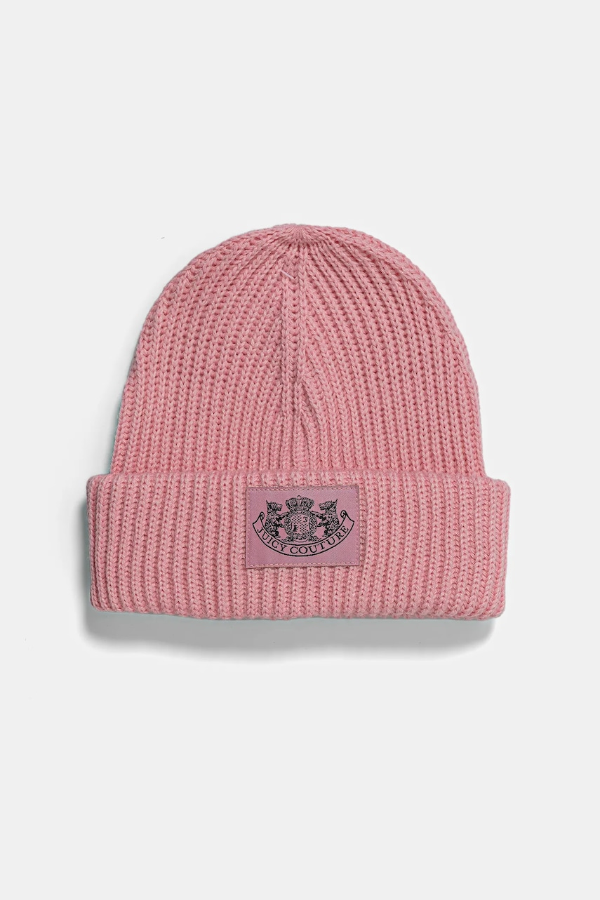 Шапка и шарф с добавлением шерсти Juicy Couture цвет розовый JCAWH225715 Шапка и шарф с добавлением шерсти Juicy Couture цвет розовый JCAWH225715