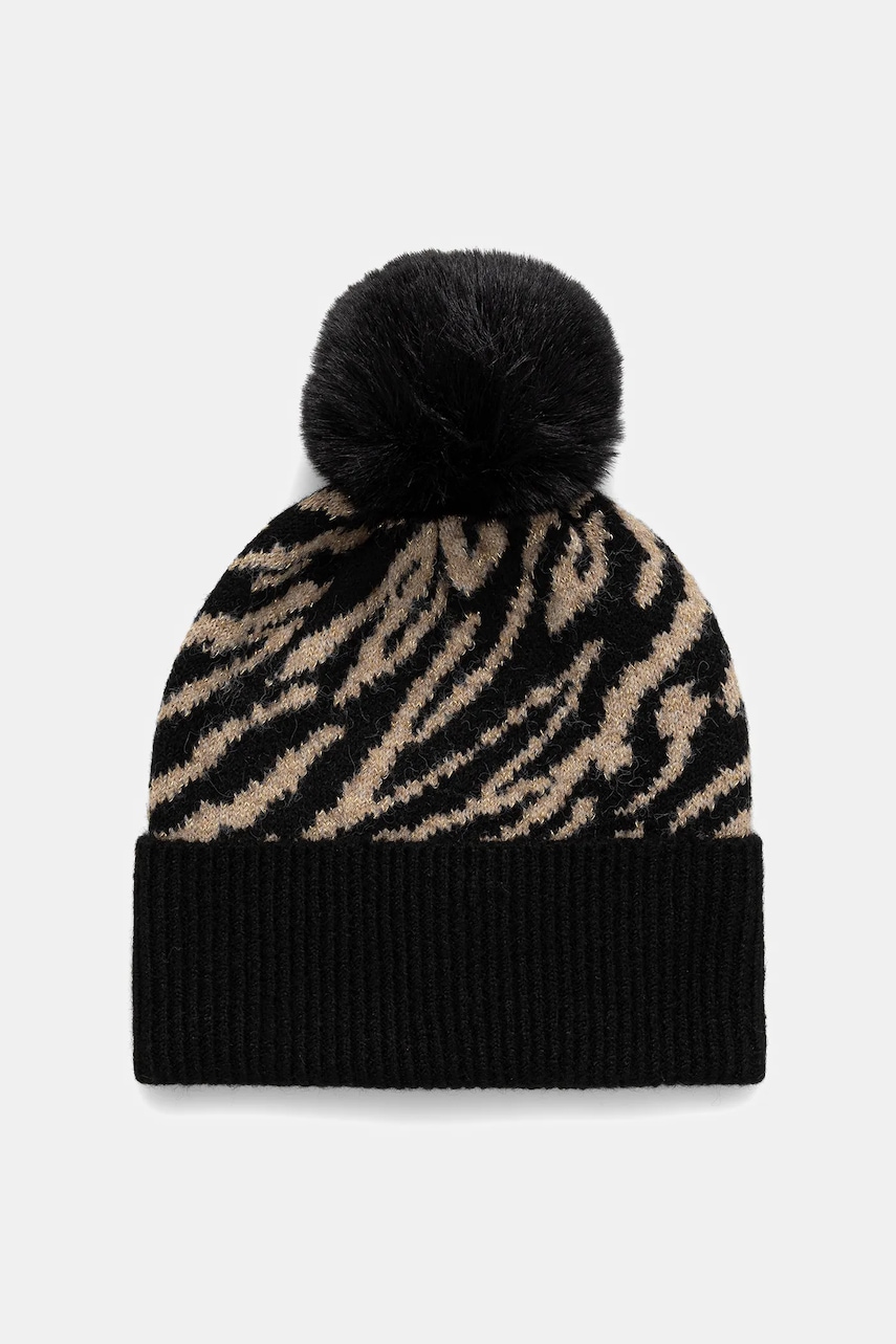 Morgan căciulă din amestec de lână culoarea negru, 5BOZEB