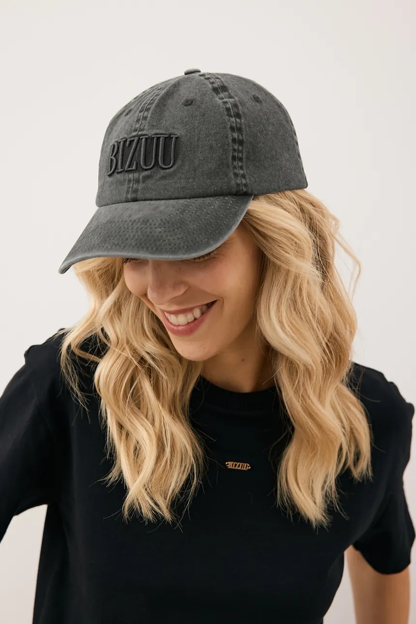 Bizuu șapcă de baseball din bumbac ZANE culoarea gri, ZANE SZARY
