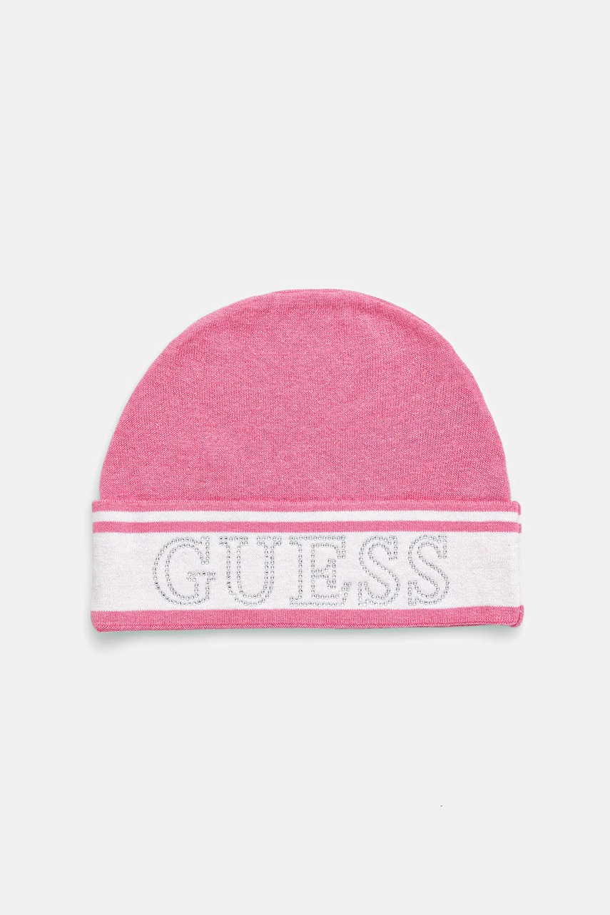 Levně Dětská čepice Guess růžová barva, J4YZ01 Z3GW0