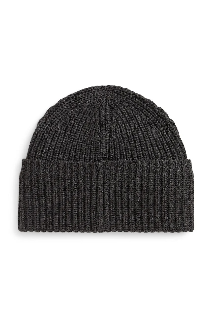Детская хлопковая шапка Polo Ralph Lauren цвет серый 313950725005 Детская хлопковая шапка Polo Ralph Lauren цвет серый 313950725005
