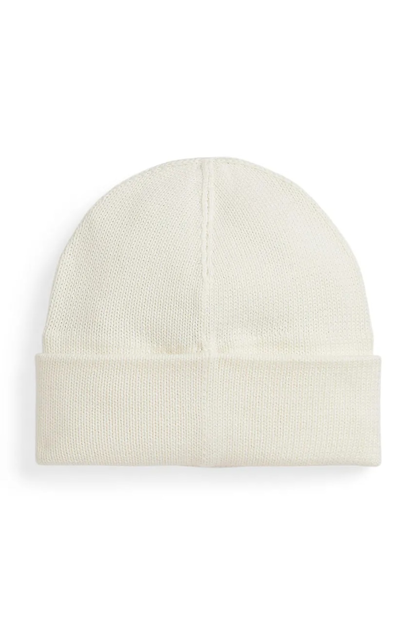 Детская хлопковая шапка Polo Ralph Lauren цвет бежевый 313978909001 Детская хлопковая шапка Polo Ralph Lauren цвет бежевый 313978909001