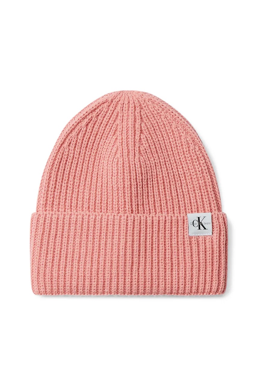 Детская шапка Calvin Klein Jeans цвет розовый IU0IU00440 Детская шапка Calvin Klein Jeans цвет розовый IU0IU00440