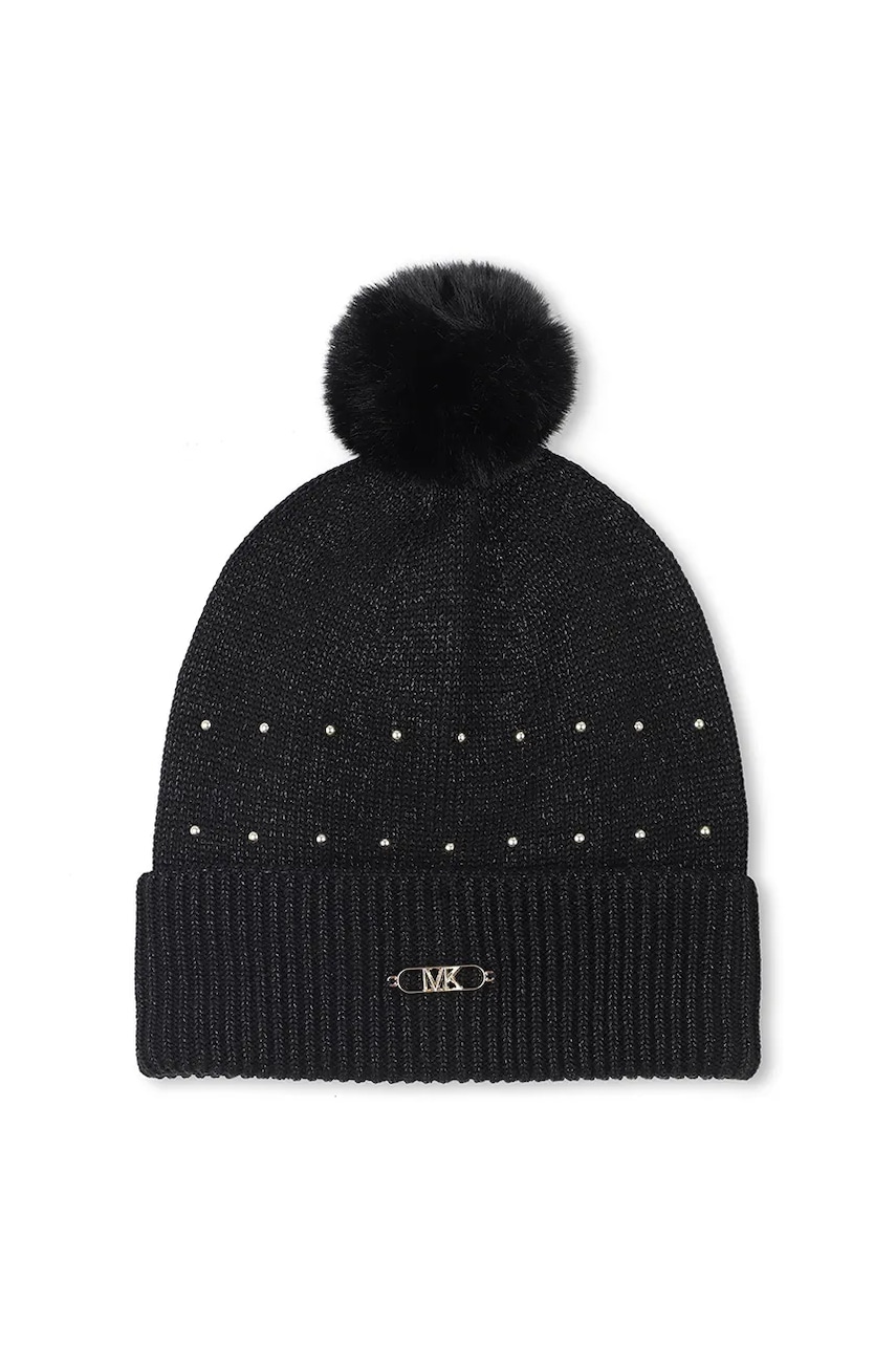 Michael Kors căciulă copii culoarea negru, R30518