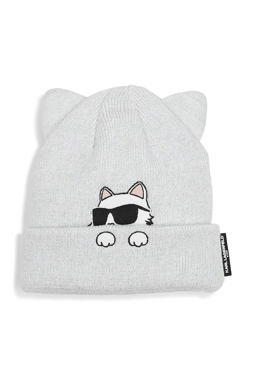 Karl Lagerfeld căciulă de bumbac pentru copii culoarea alb, Z31003