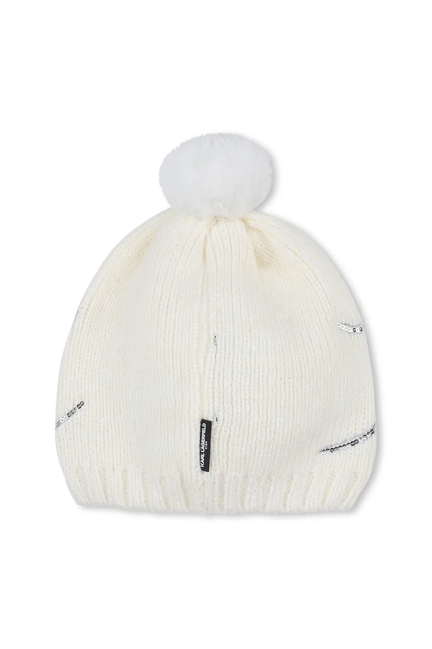 Детская шапка Karl Lagerfeld цвет белый  Z31006