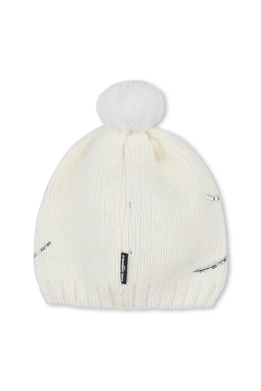Детская шапка Karl Lagerfeld цвет белый Z31006 в Кропивницком Детская шапка Karl Lagerfeld цвет белый Z31006 в Кропивницком
