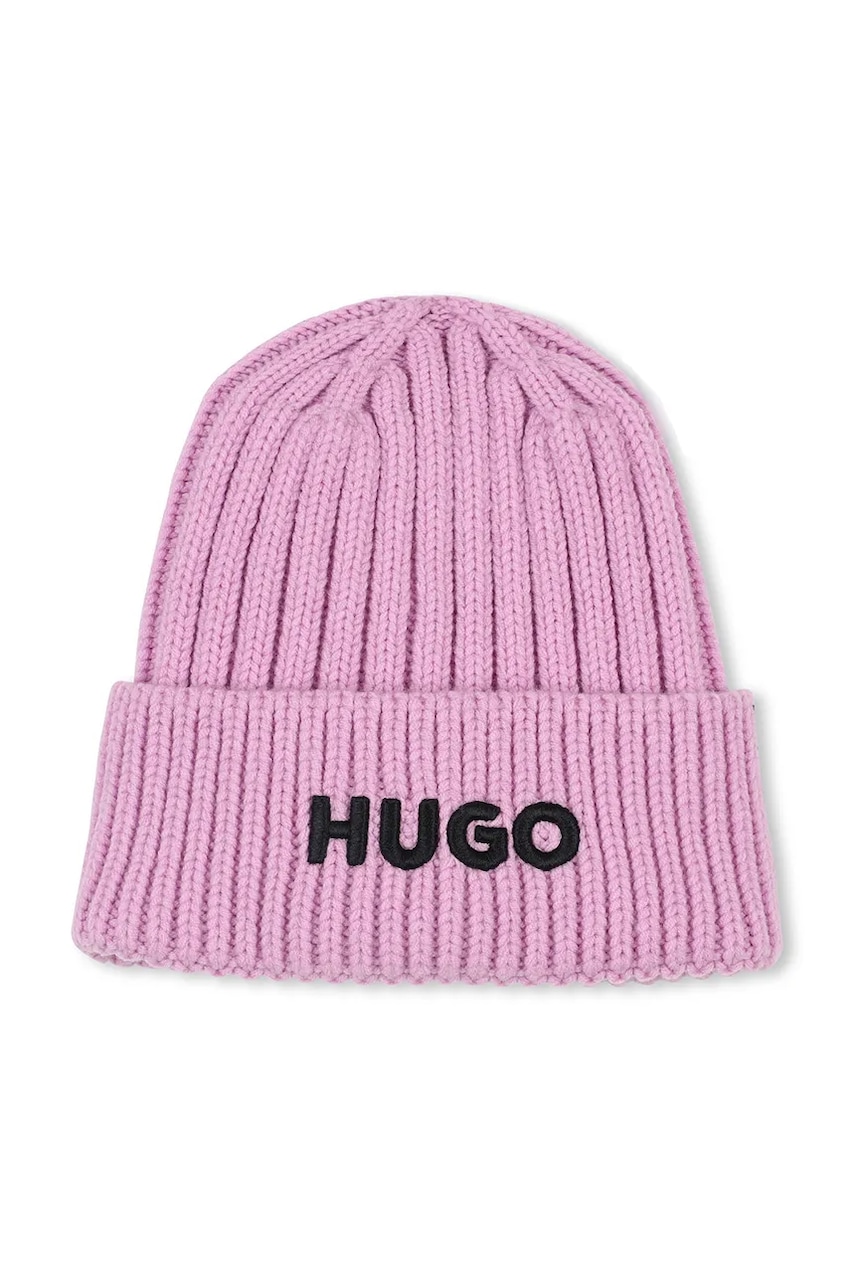 HUGO căciulă copii culoarea violet, G00543