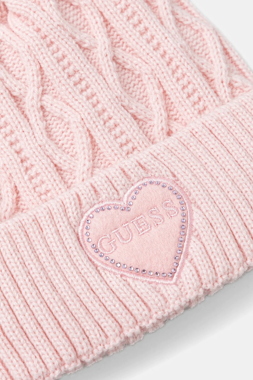 Детская шапка Guess цвет розовый  J4BZ00 Z2QP0