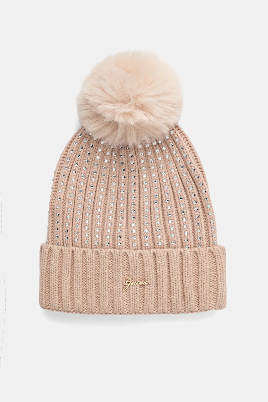 Levně Čepice Guess růžová barva, J5BZ04 K1370
