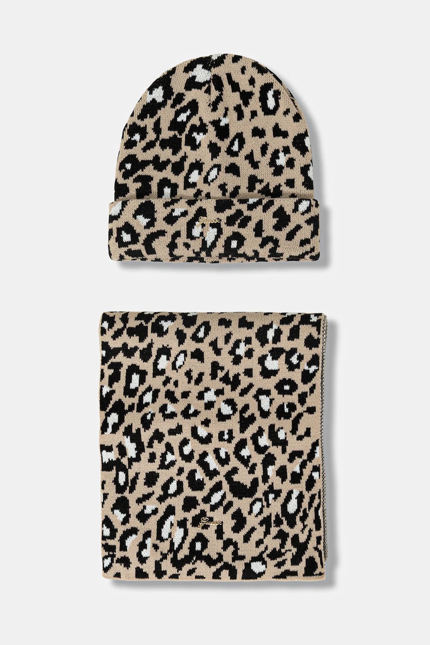 

Детска шапка и шал Guess (2 броя) в бежово J5BZ05 Z3H40, Бежов