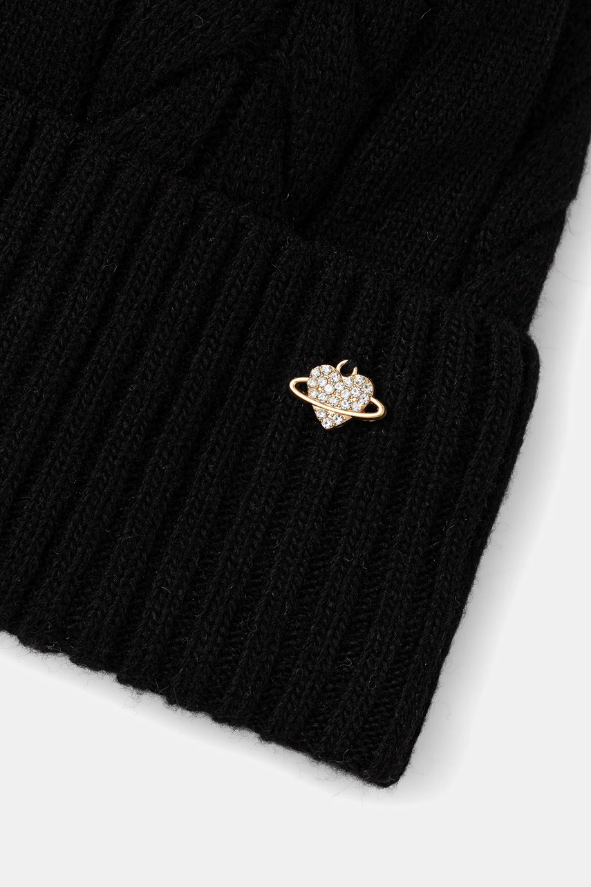 Детская шапка с шерстью Jamiks DRACO II цвет чёрный  JZI246