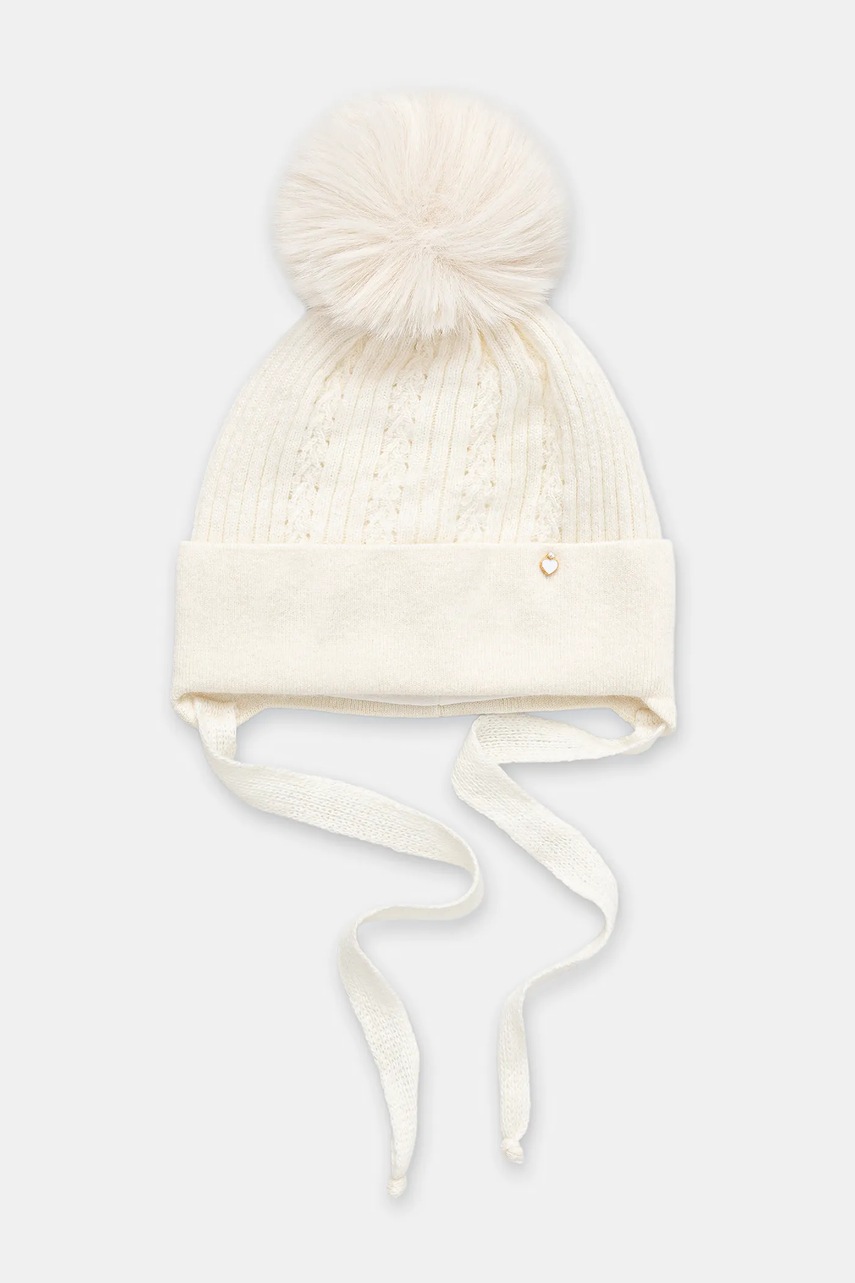 Jamiks căciulă de bebeluș din lână KORINA II culoarea bej, JZI101