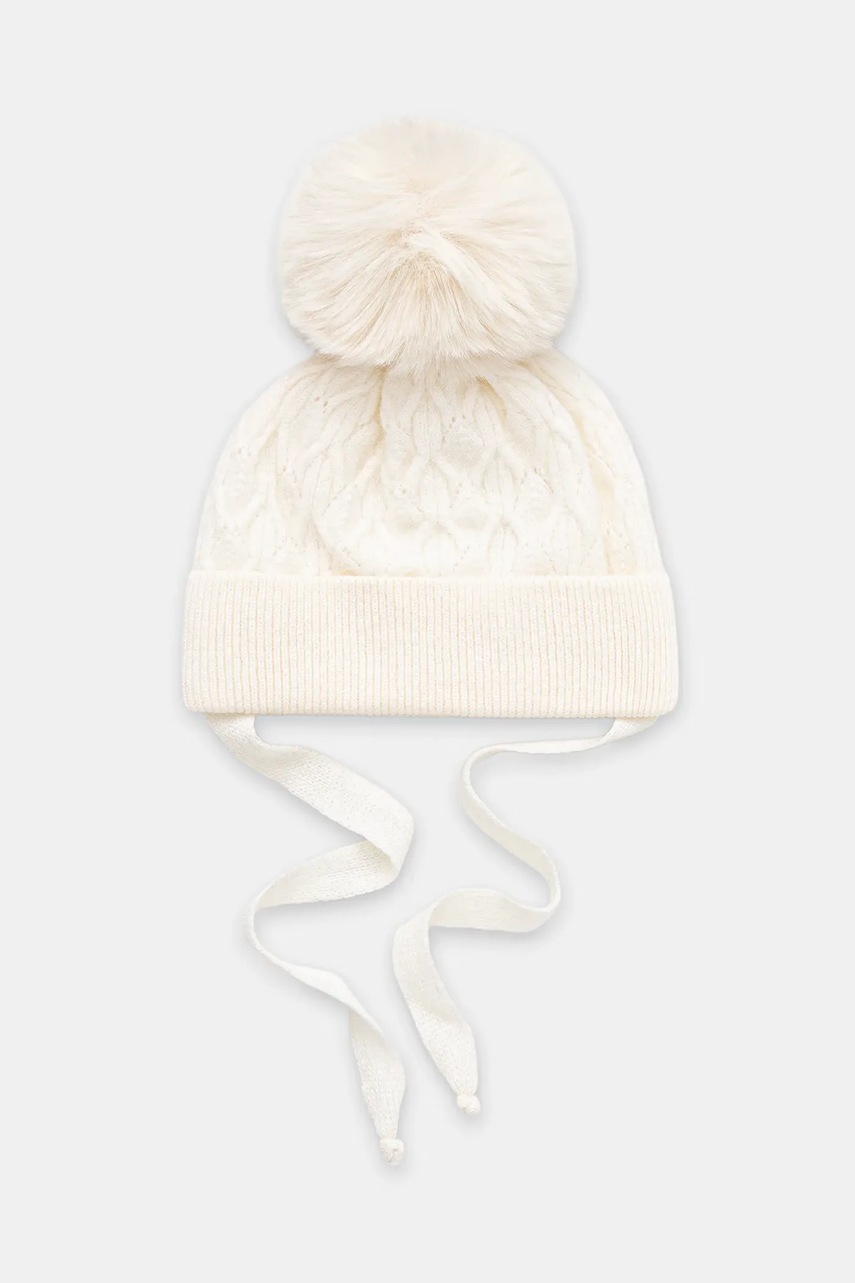 Jamiks căciulă de lână pentru copii LAURINA II culoarea bej, JZI099