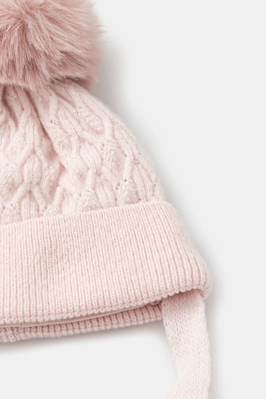 Детская шапка с шерстью Jamiks LAURINA II цвет розовый  JZI099