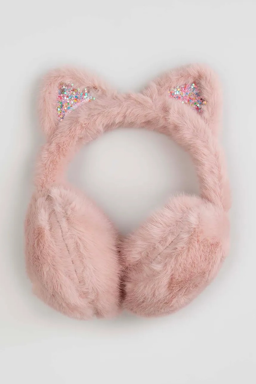 Coccodrillo earmuffs copii culoarea roz, ACCESSORIES