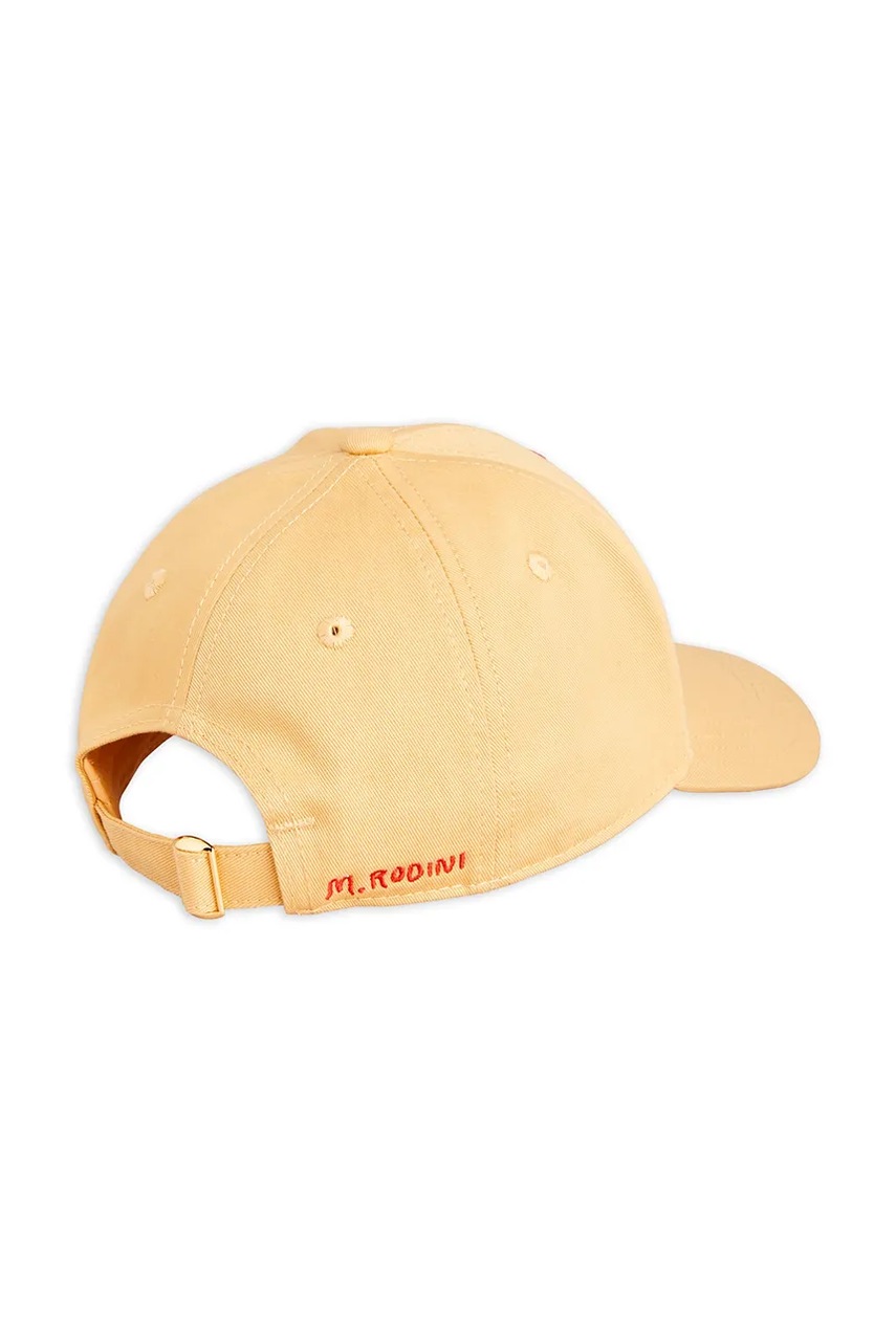 Mini Rodini gyerek pamut baseball sapka Camp Rodini sárga, mintás, 2566510113 termék 2. képe