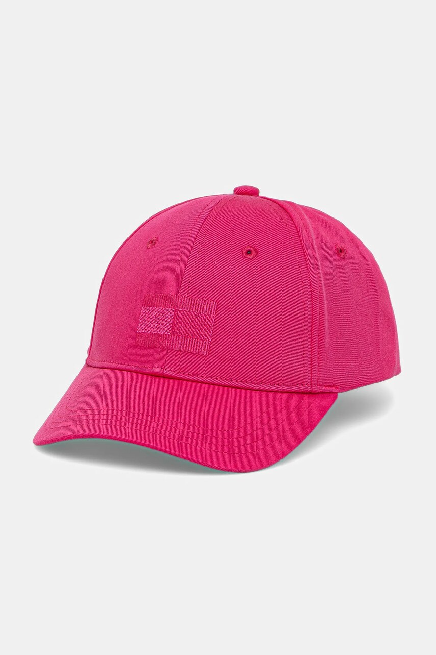 Levně Kšiltovka Tommy Hilfiger růžová barva, hladká, AU0AU01980