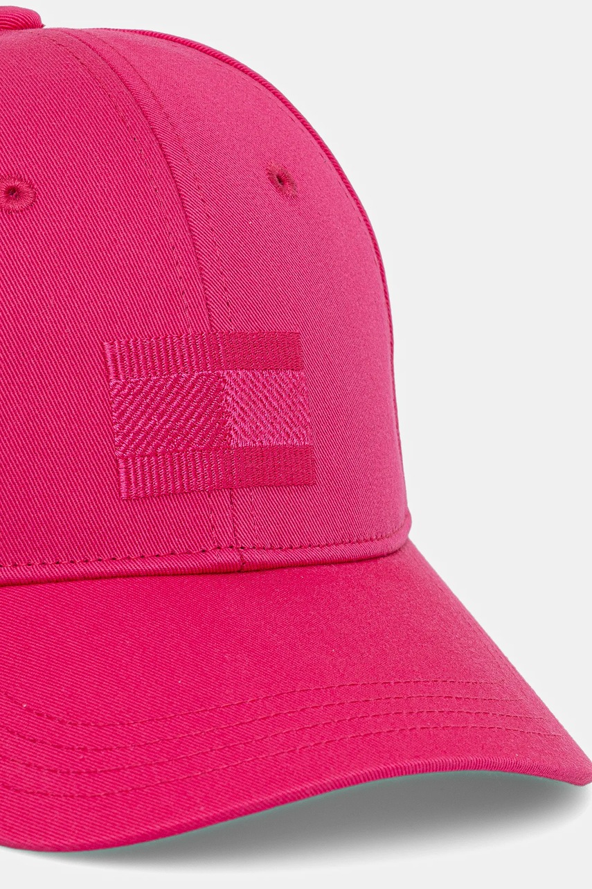 Кепка Tommy Hilfiger цвет розовый однотонная AU0AU01980 Кепка Tommy Hilfiger цвет розовый однотонная AU0AU01980