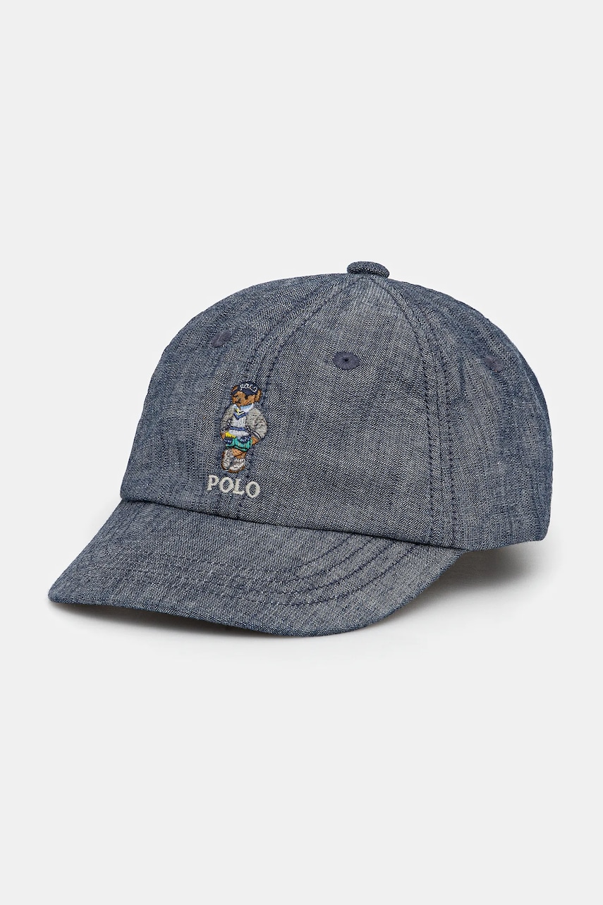 Levně Bavlněná baseballová čepice Polo Ralph Lauren modrá barva, 320971817001