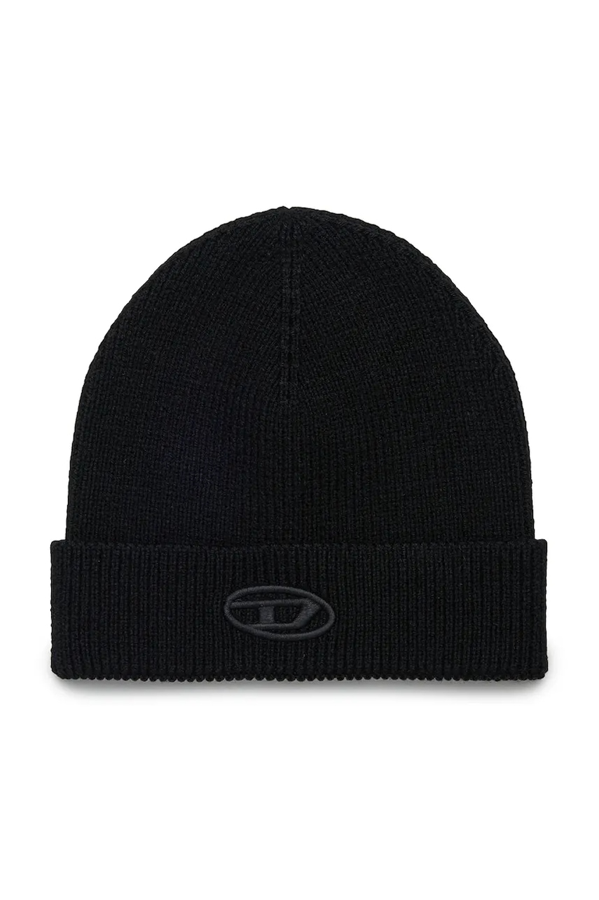 Diesel căciulă de lână pentru copii FKCODERFULLYC HAT culoarea negru, J02392