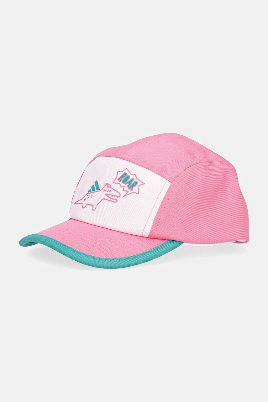 adidas Performance șapcă de baseball pentru copii culoarea roz, cu imprimeu, KA6763