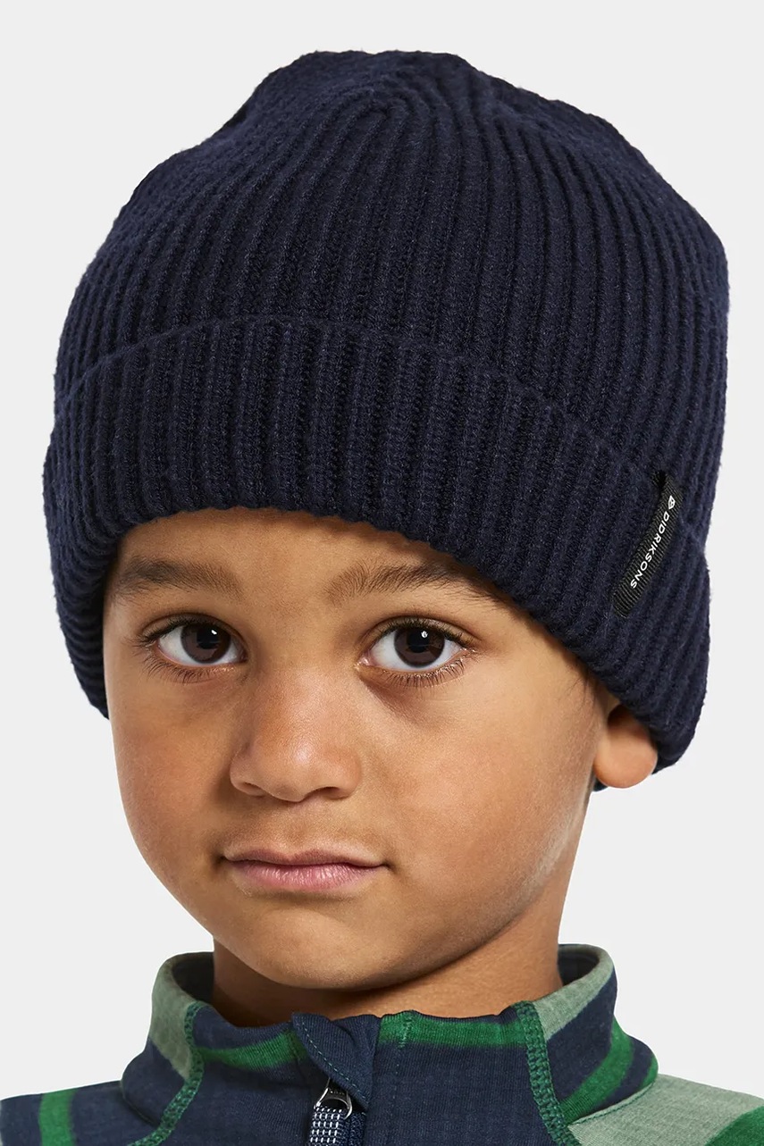 Levně Dětská čepice Didriksons BUS KIDS BEANIE 2 tmavomodrá barva, 505997