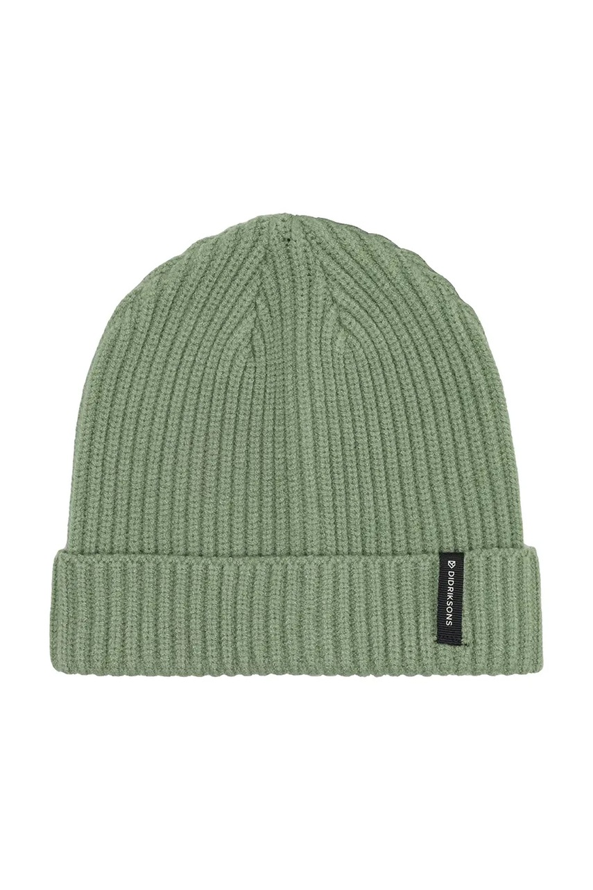 Дитяча шапка Didriksons BUS KIDS BEANIE 2 колір зелений 505997