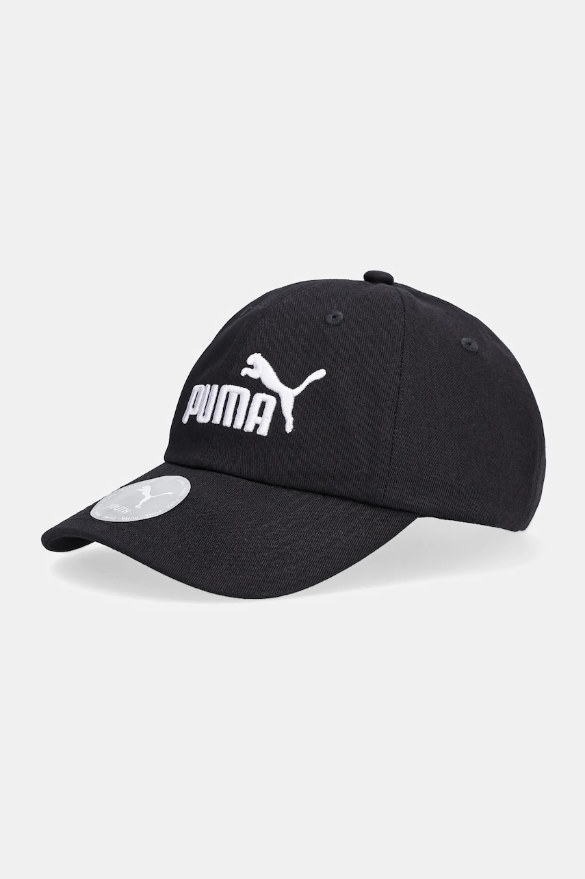 Puma șapcă de baseball din bumbac ESS NO.1 LOGO BB Cap Jr culoarea negru, 026554