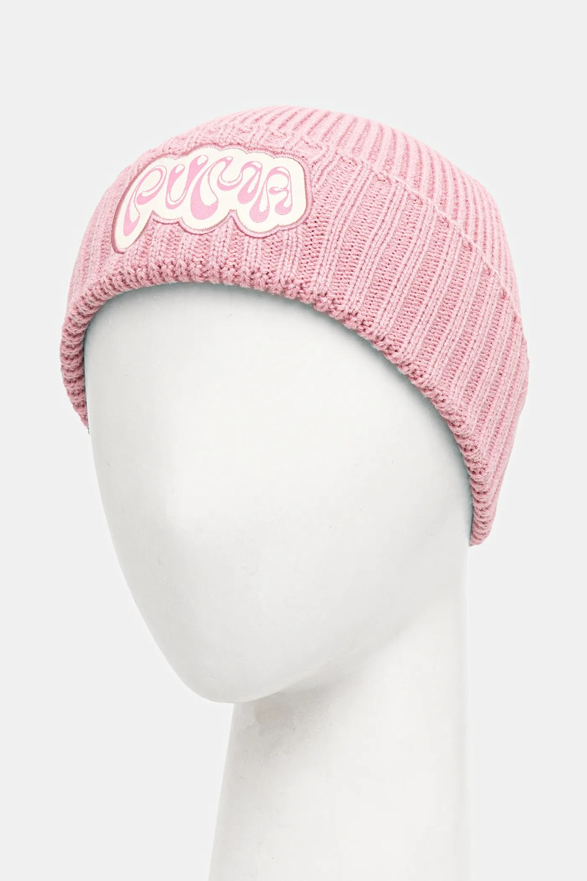 Детская шапка Puma COMIC Mid Crown Beanie Jr цвет розовый 026558